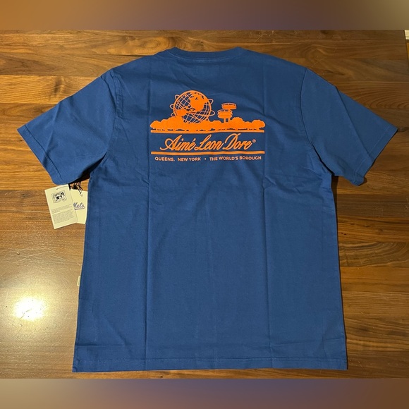 Aime Leon Dore ALD / New York Mets Unisphere Short-Sleeve Tee “Limoges” Size XXL - Picture 10 of 10